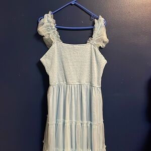 Prettygarden Blue Tulle Midi Dress